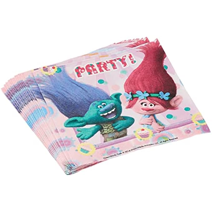 DREAMWORKS 49795 TROLLS NAPKINS - Image 1